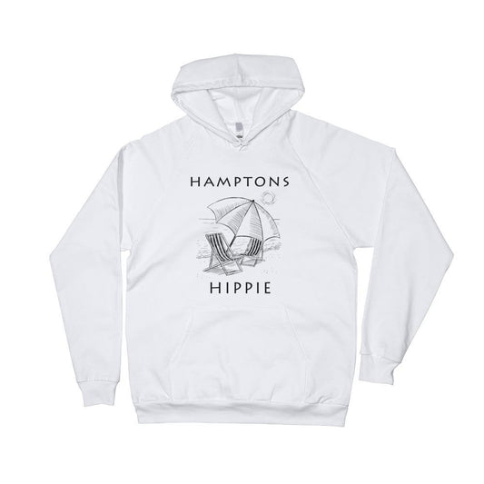 Hamptons Beach Unisex Fleece Hippie Hoodie