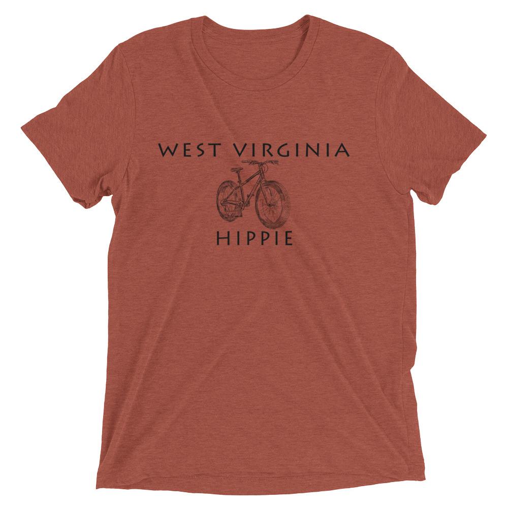 West Virginia Bike Hippie Unisex Tri-blend T-Shirt