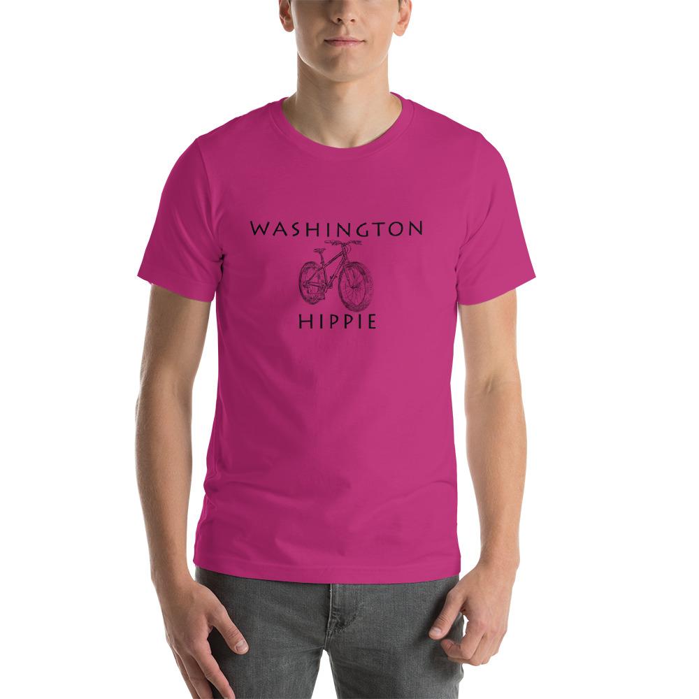 Washington Bike Hippie Unisex Jersey T-Shirt