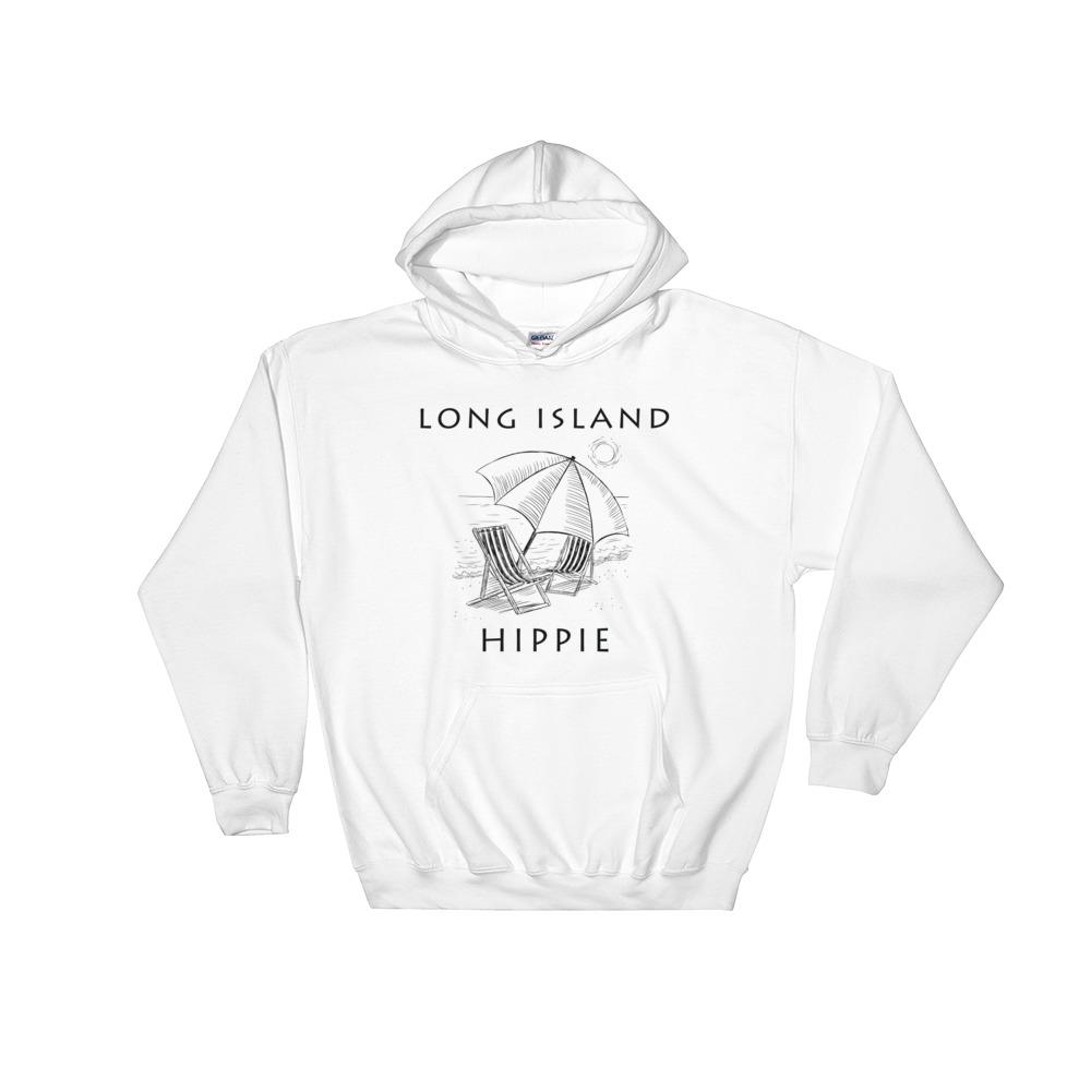 Long Island Beach Men's Hippie Hoodie