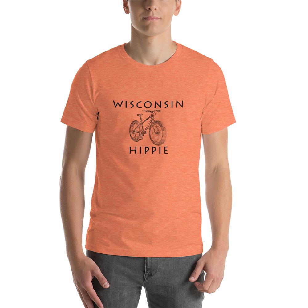 Wisconsin Bike Hippie Unisex Jersey T-Shirt