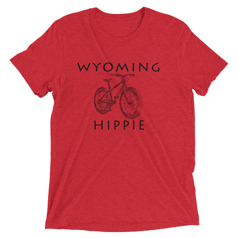 Wyoming Bike Hippie Unisex Tri-blend T-Shirt