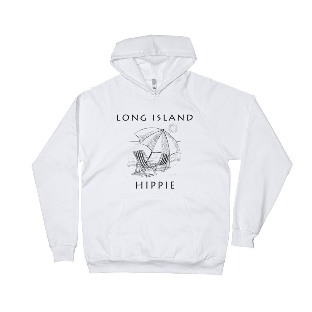 Long Island Beach Unisex Fleece Hippie Hoodie