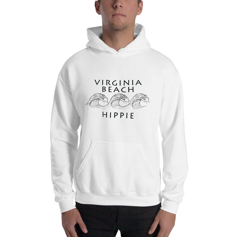 Virginia Beach Ocean Hippie Hoodie--Men's