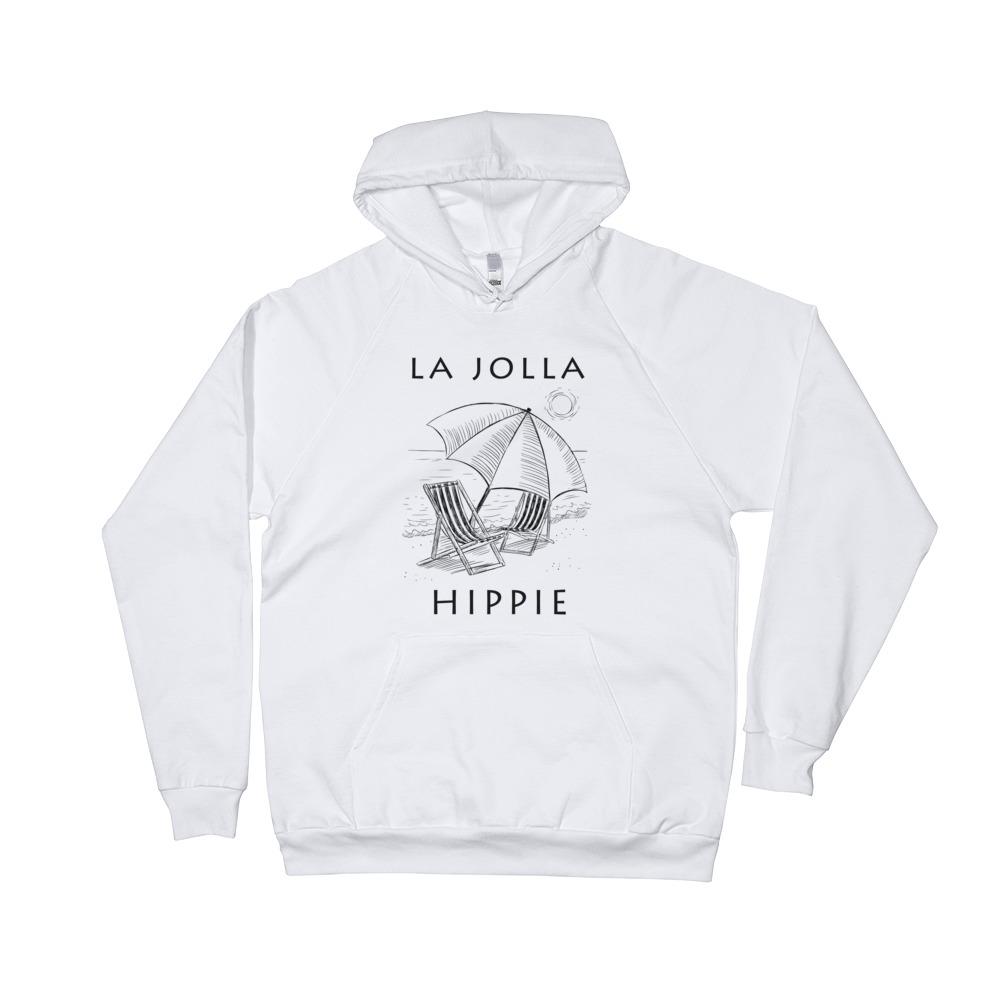 La Jolla Beach Unisex Fleece Hippie Hoodie