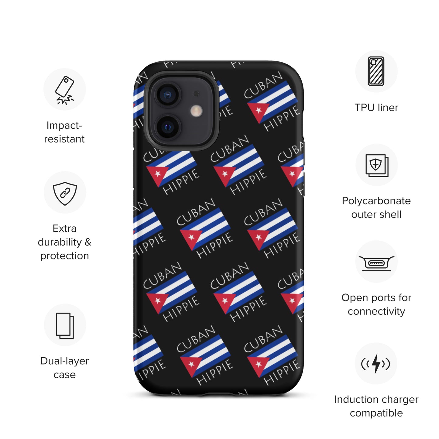 Cuban Flag Hippie™ Love This Tough iPhone case