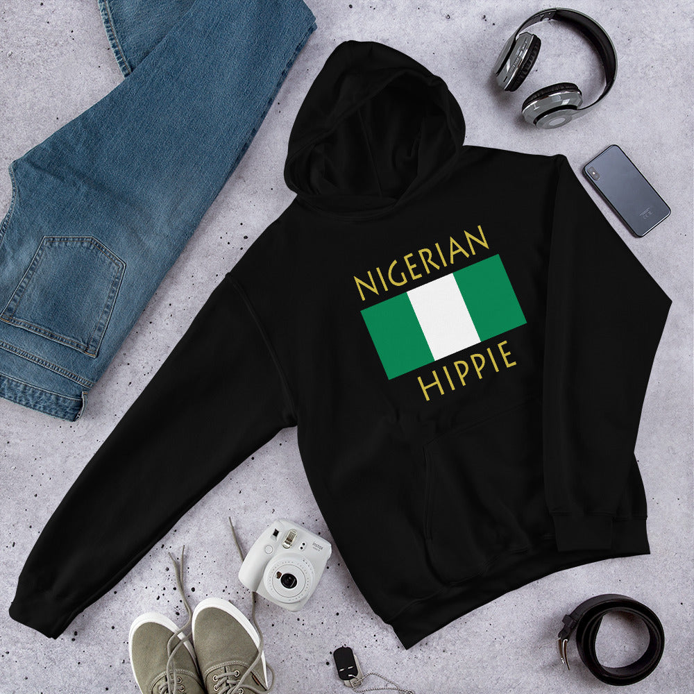 Nigerian Flag Hippie™ Unisex Hoodie