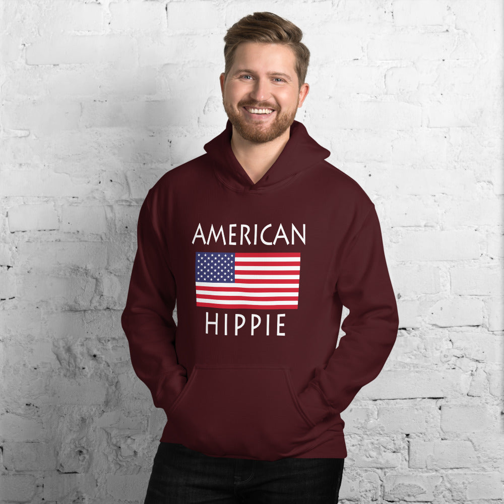 American Flag Hippie™ Unisex Hoodie