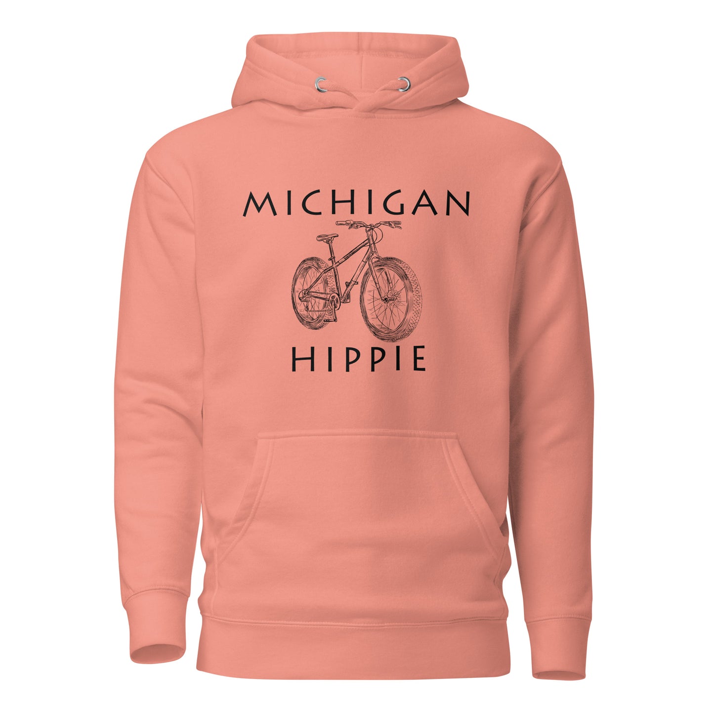Michigan Bike Hippie Unisex Hoodie