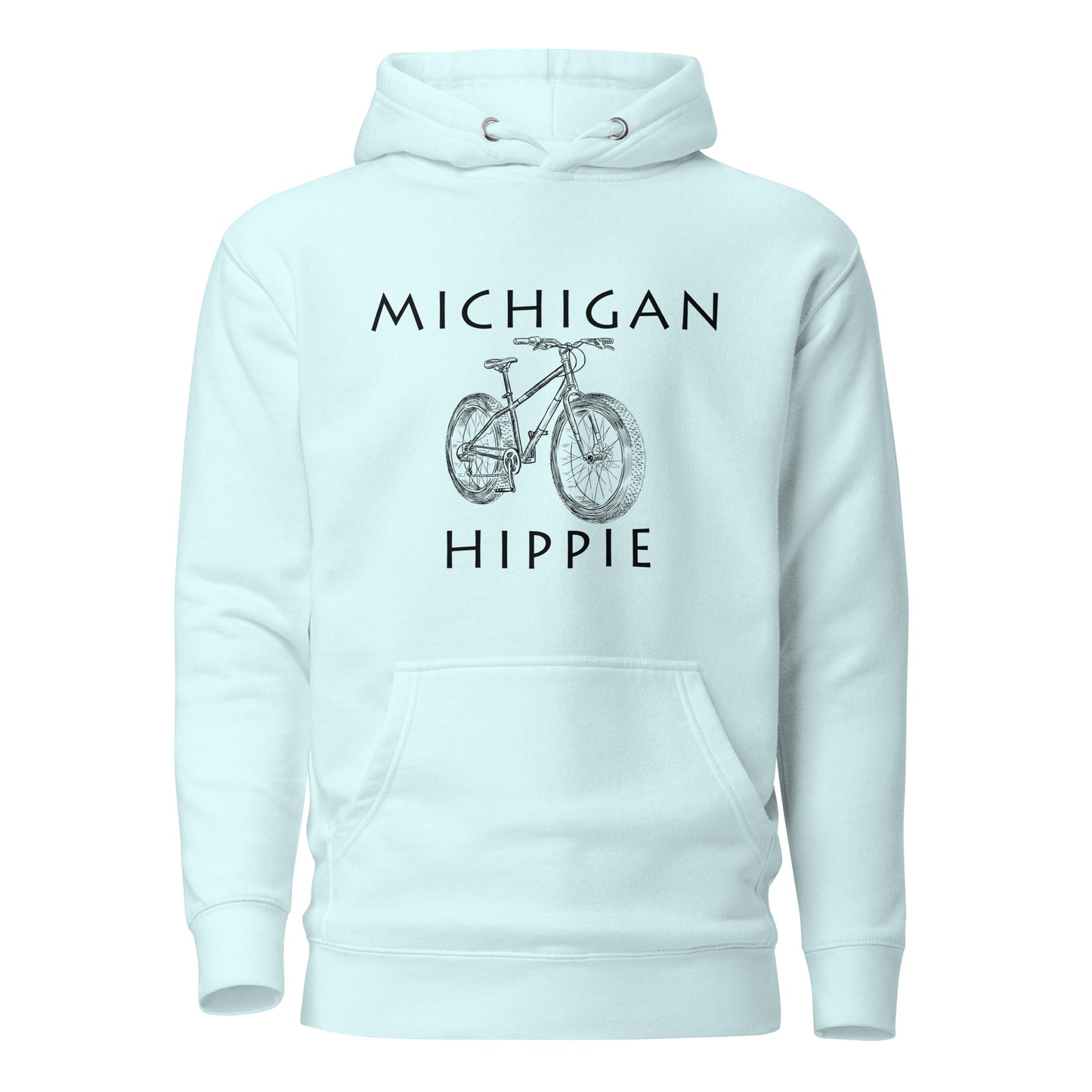 Michigan Bike Hippie Unisex Hoodie